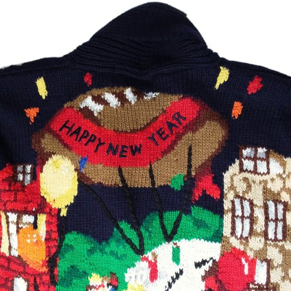 Vtg 1993 The Eagles Eye Cardigan Sweater Size Small College Football Rose Bowl - Picture 8 of 12